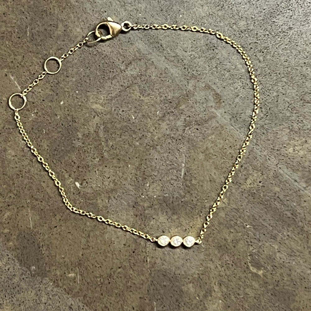 Stone and Strand - 10-karat gold diamond bracelet